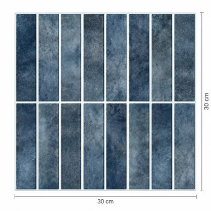 Dimensions du carreau adhésif Oceana : 30 cm de largeur sur 30 cm de hauteur