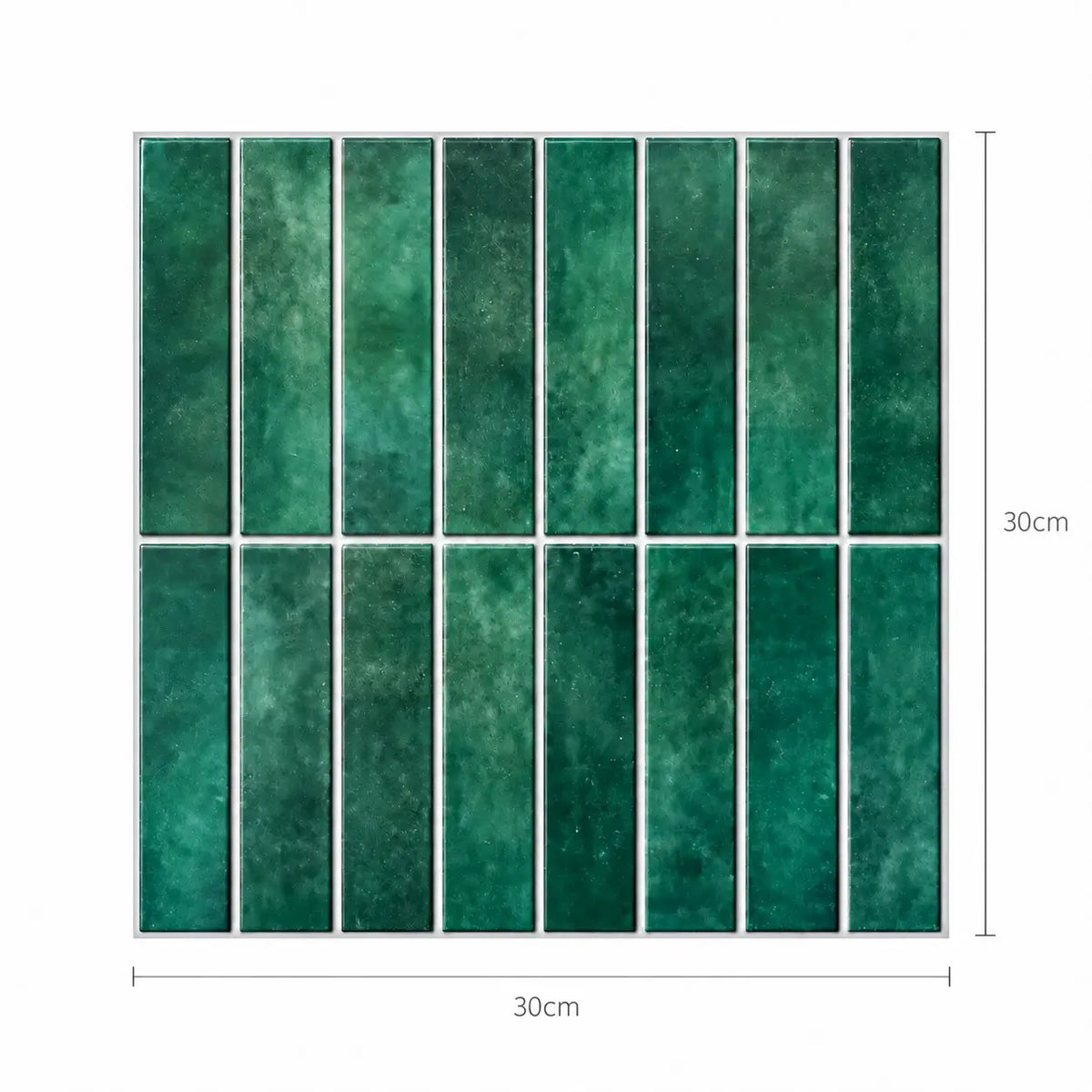 Dimensions du carreau adhésif Esmera : 30 cm de largeur sur 30 cm de hauteur