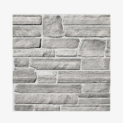 Panneau mural adhésif effet pierre 3D Ardesia gris