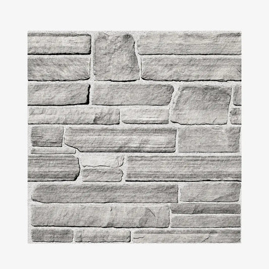 Panneau mural adhésif effet pierre 3D Ardesia gris