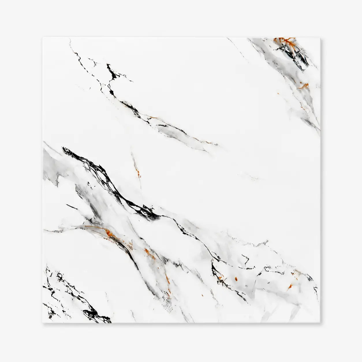 Panneau mural Calys 30×30 cm effet marbre blanc avec fines veines noires